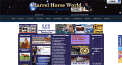 Desktop Screenshot of barrelhorseworld.com