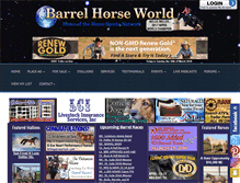 Tablet Screenshot of barrelhorseworld.com